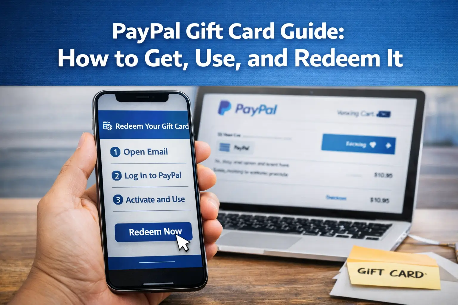How to redeem a PayPal Gift Card step by step
