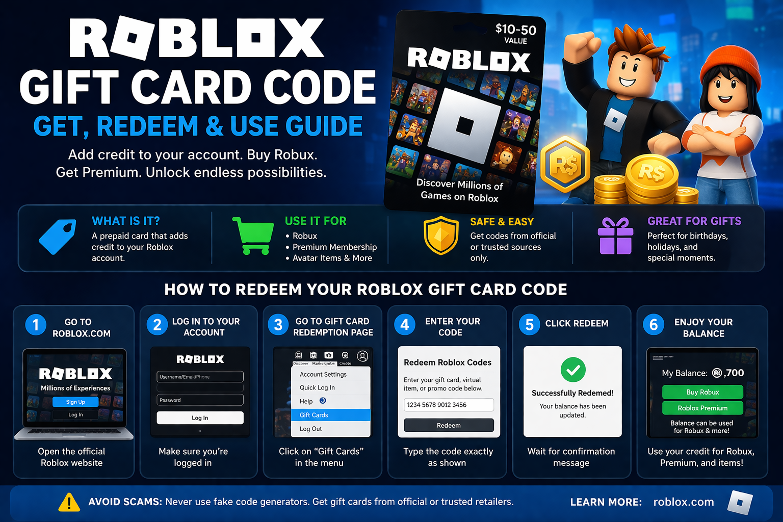 Roblox Gift Card code
